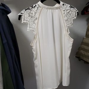 White lace blouse